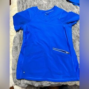 XS HEALING HANDS SCRUB TOP